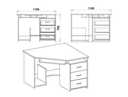 Стол компьютерный СУ-5